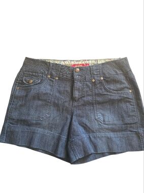 One 5 One  Dark Blue Denim Shorts